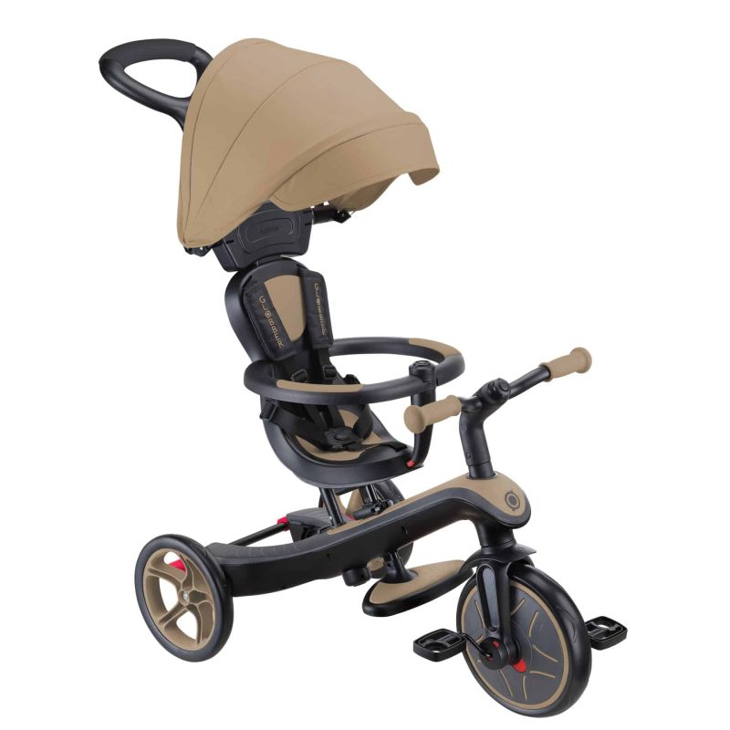 Globber Explorer Trike 4in1 Foldable Tricycle for Kids Globber Explorer Trike 4 In 1 Foldable Tricycle for Kids in Taupe