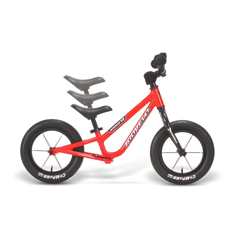 Kidvelo Rookie 12 Balance Bike - Red - Best Balance Bike Australia - Seat Adjustment detail view
