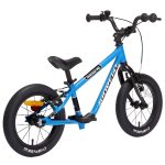 Kidvelo Rookie 14 Balance To Pedal Bike Blue - Rear View