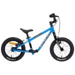 Kidvelo Rookie 14 Balance To Pedal Bike Blue - Side View
