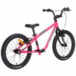 Kidvelo Rookie 18 Balance To Pedal Bike Pink - Rear Angle View