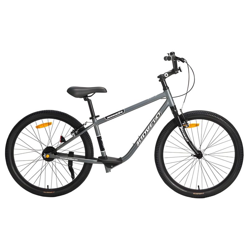 Kidvelo Rookie 24 Balance To Pedal Bike Galaxy Grey - Side View