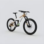 Montasen Kids Mountain Bikes 24 inch Bike dula suspensionT -Gold : White front angle Montasen Kids Mountain Bikes 24 inch Bike dula suspensionT -Gold : White front angle