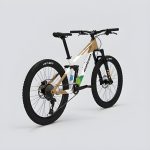 Montasen Kids Mountain Bikes 24 inch Bike dula suspensionT -Gold : White rear angle Montasen Kids Mountain Bikes 24 inch Bike dula suspensionT -Gold : White rear angle