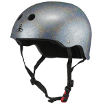 Triple 8 Dual Certified Helmet - Silver Glitter