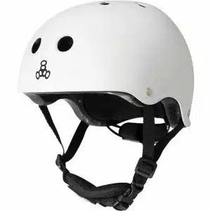 Triple-8-Lil-8-Kids-Helmet-White-Glossy-Best Toddlers Helmets in Australia