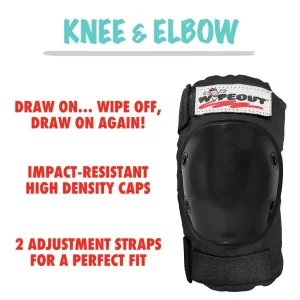 Triple-8-Wipeout-Kids-Protction-Pads-Black-Knee-pad